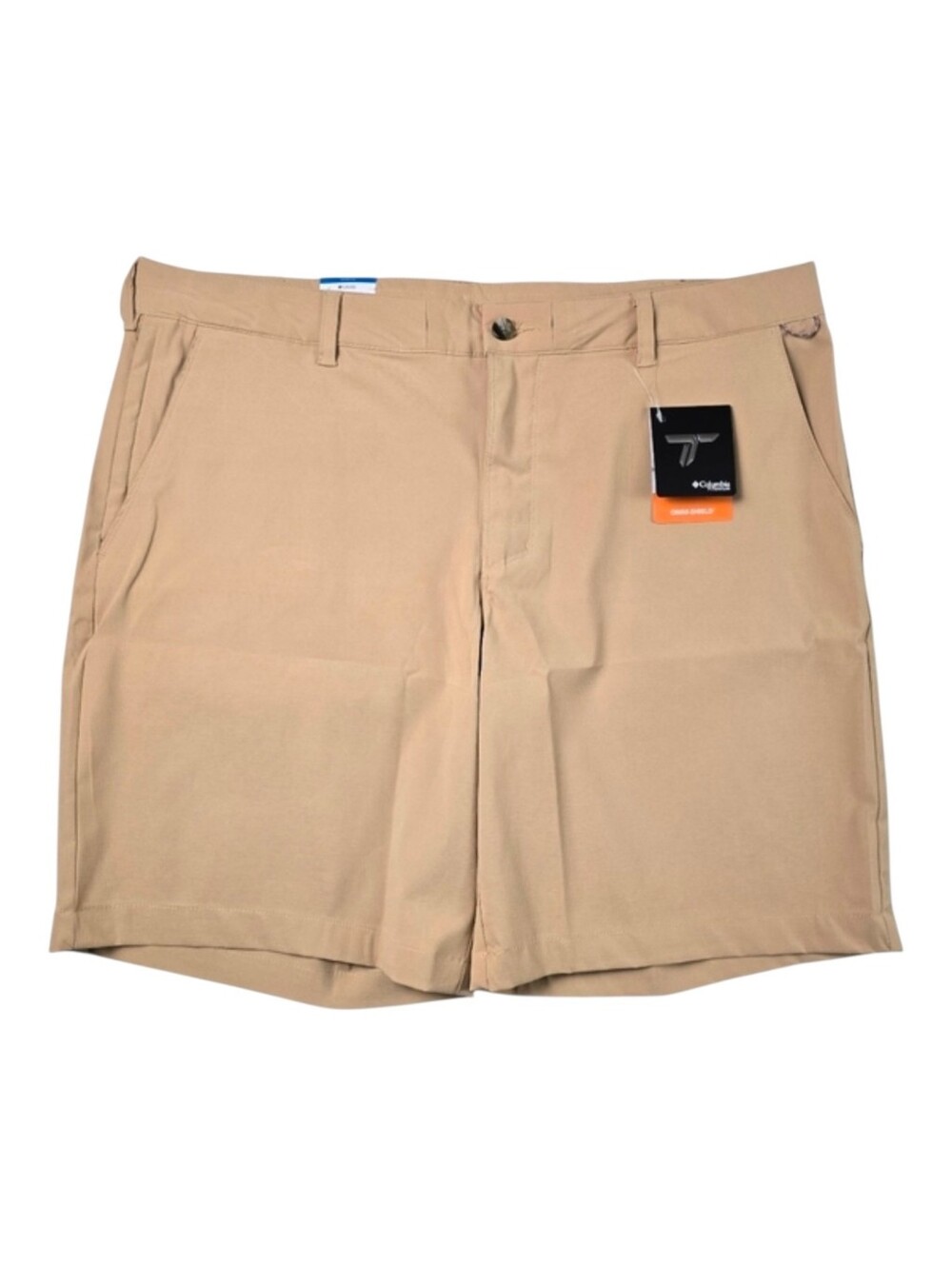 NWT Columbia Titanium Men's Tech Trail Utility Shorts Tan Beige 9" Inseam 40
